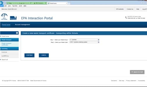 EPA portal adobe forms