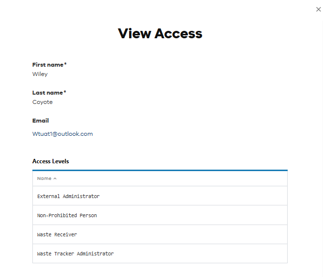 view access screen