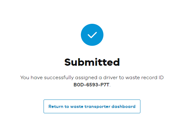 Confirmation window